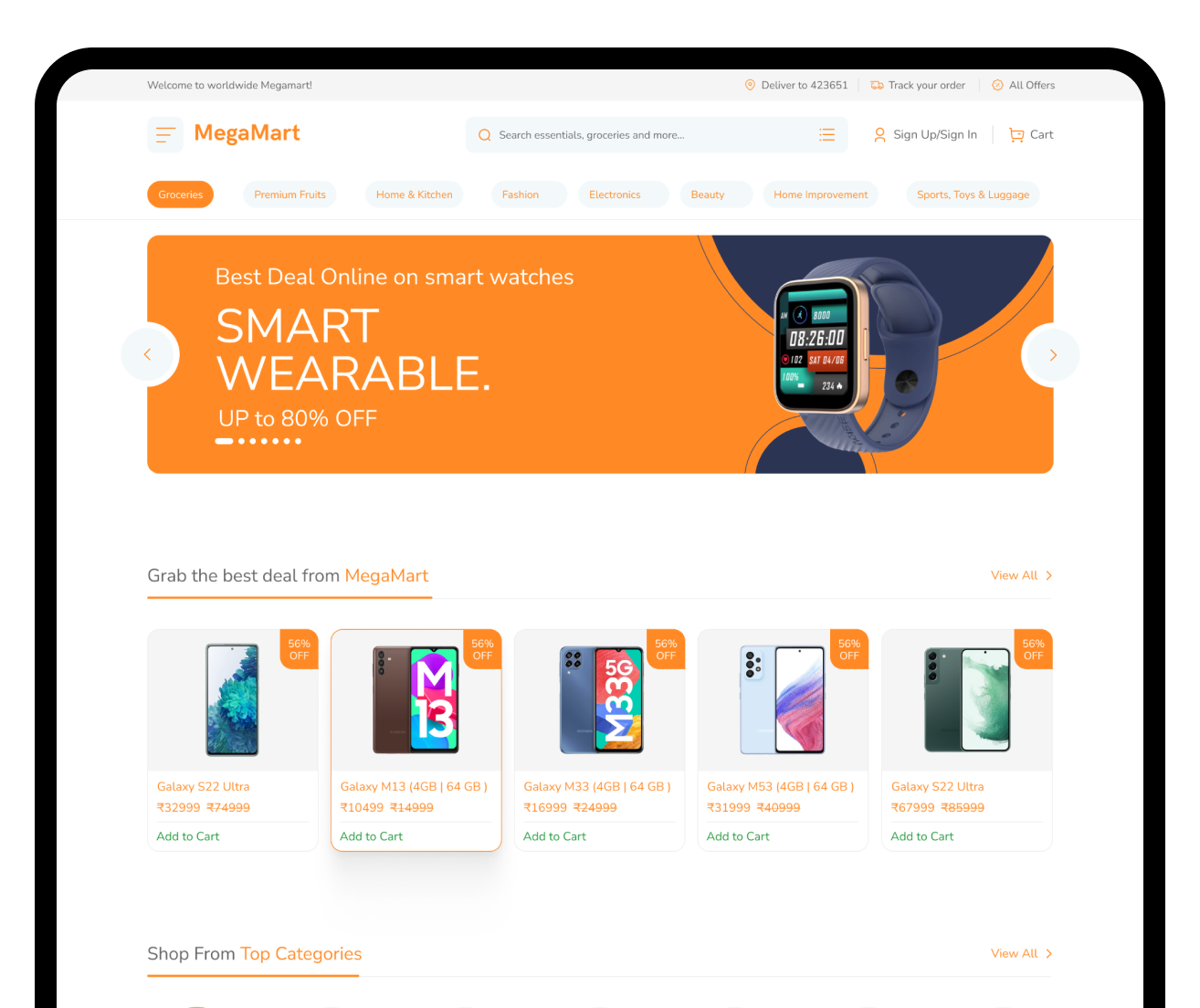 Oneway storefront preview